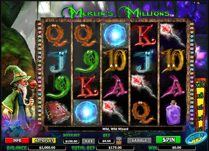 Merlin's Millions Casino Hra